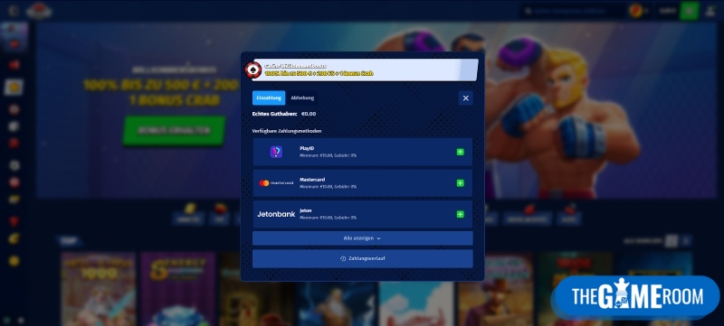 Geben Sie Ihre Bankdaten im Casino für Lastschriftverfahren an