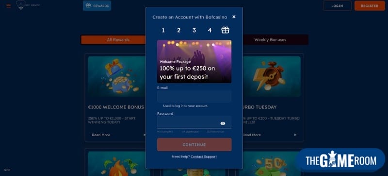 Register at New UK Online Casino