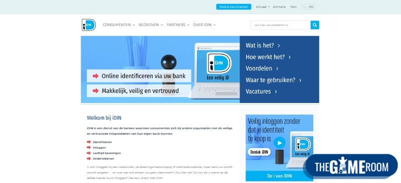 iDIN startpagina