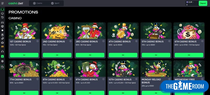 Bonussen bij Kryptonim sp z oo casino CashoBet